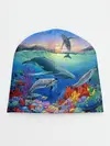Детская шапка / Киты и дельфины