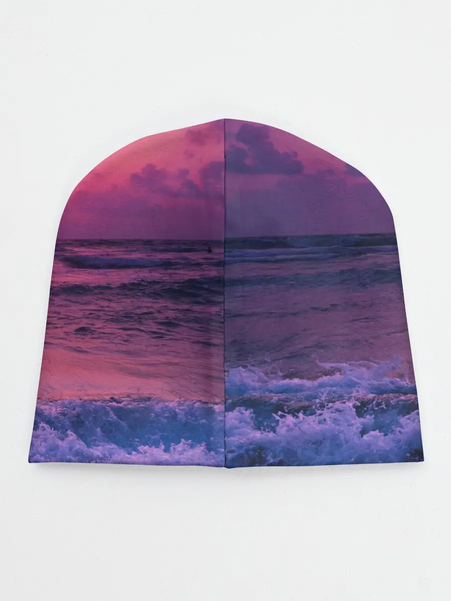 Детская шапка / Закат на берегу