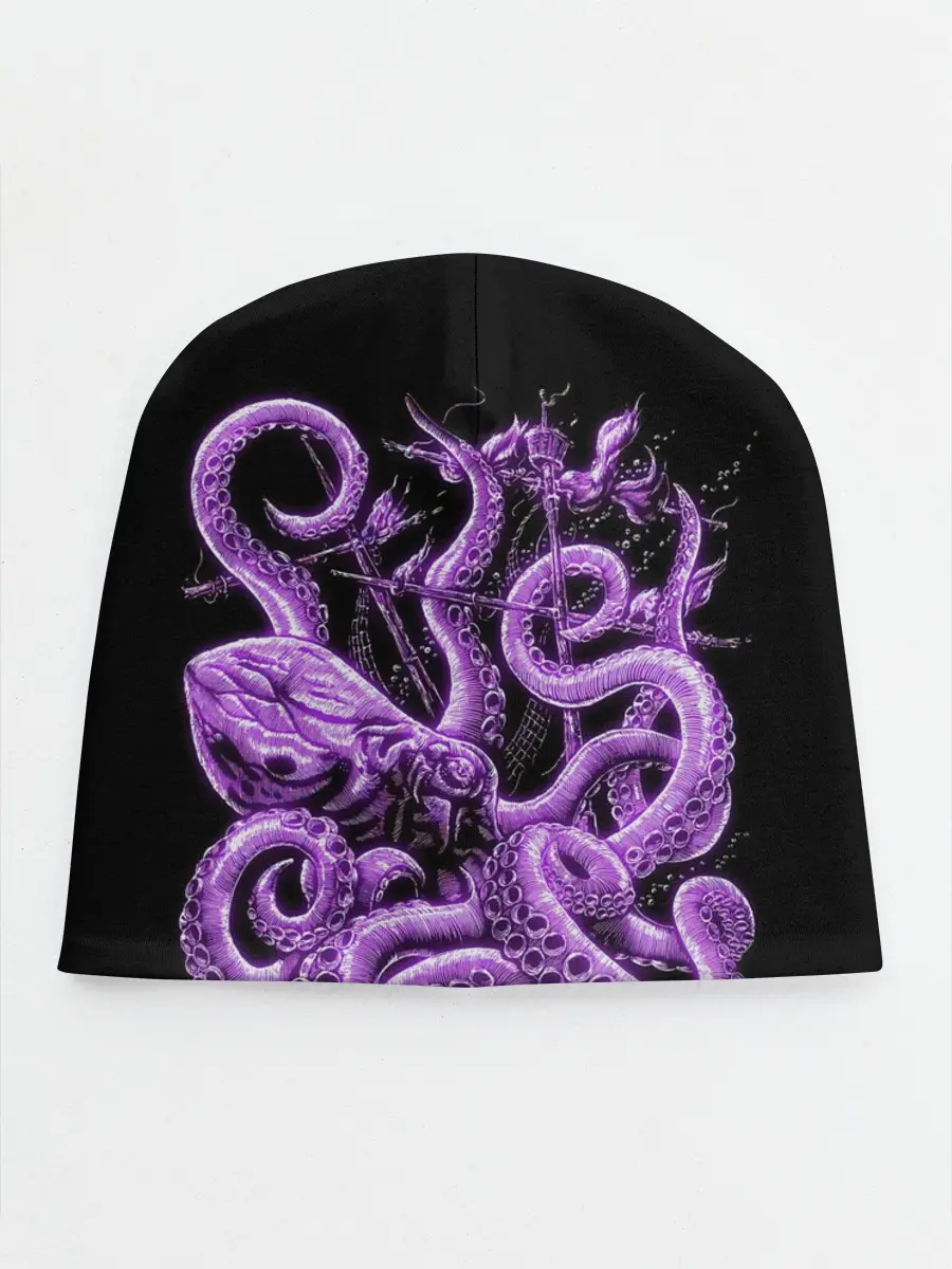 Детская шапка / Фиолетовый Кракен