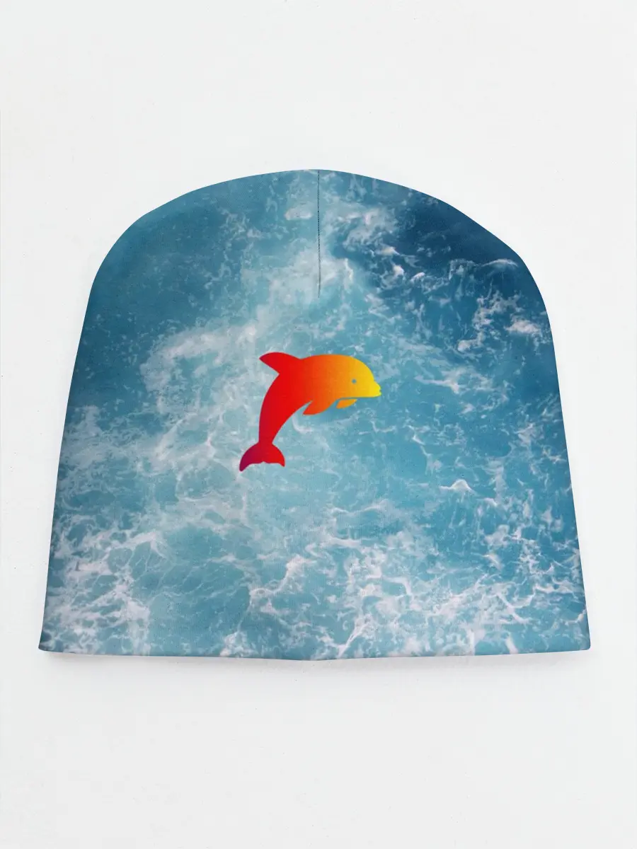 Детская шапка / Дельфин в море