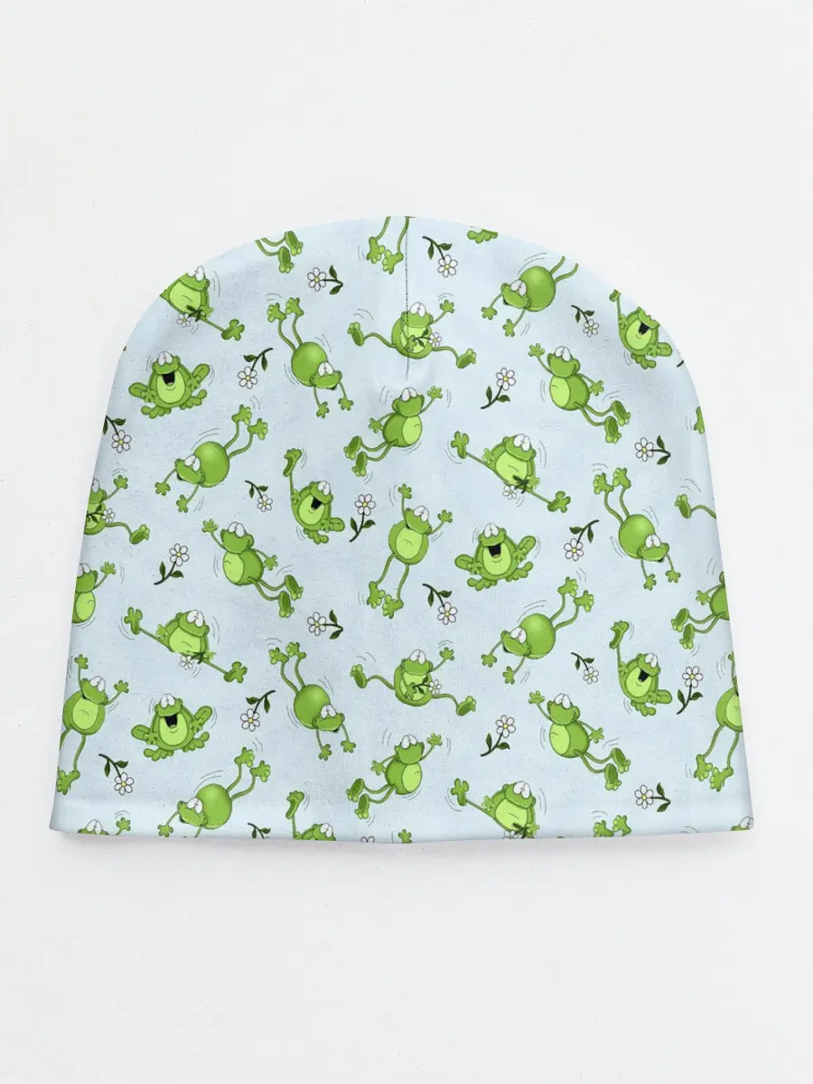 Детская шапка / Веселые лягушки