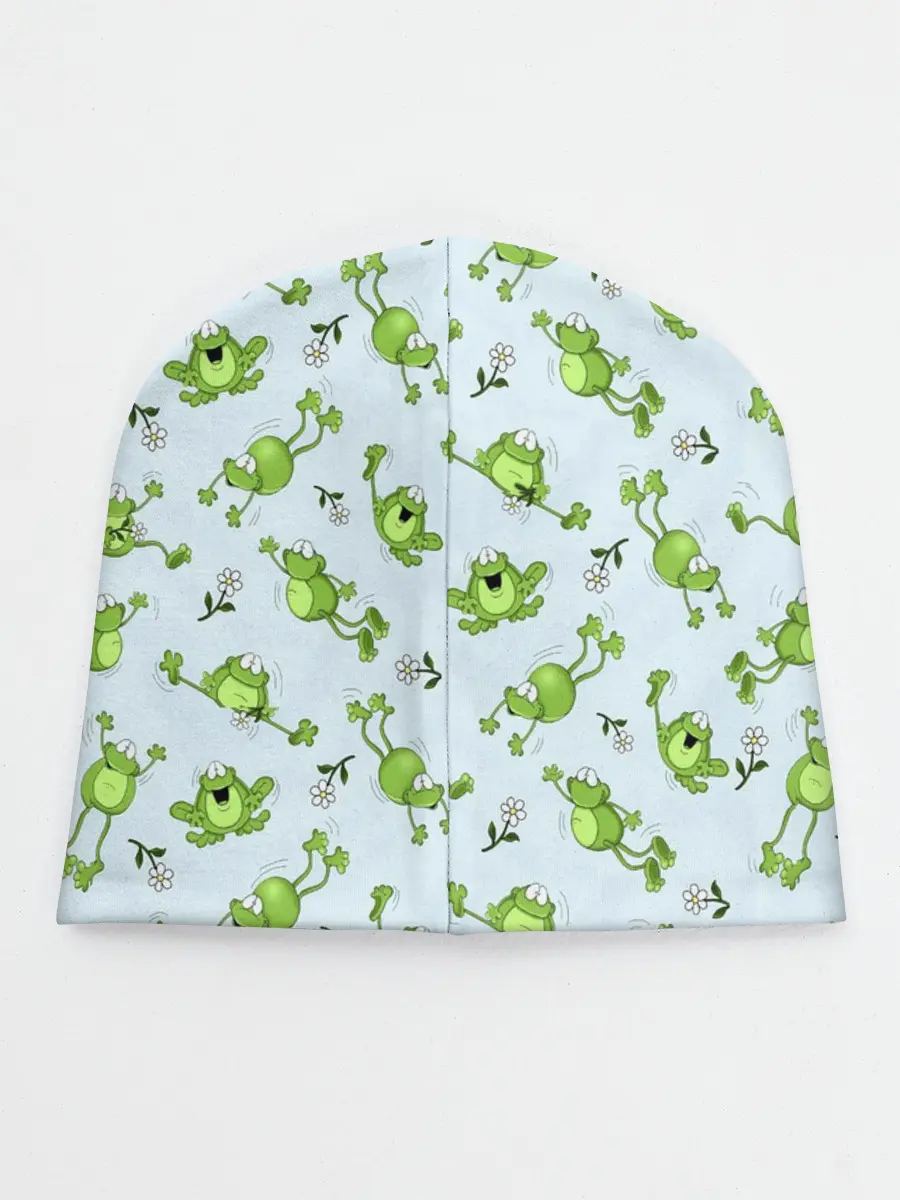 Детская шапка / Веселые лягушки