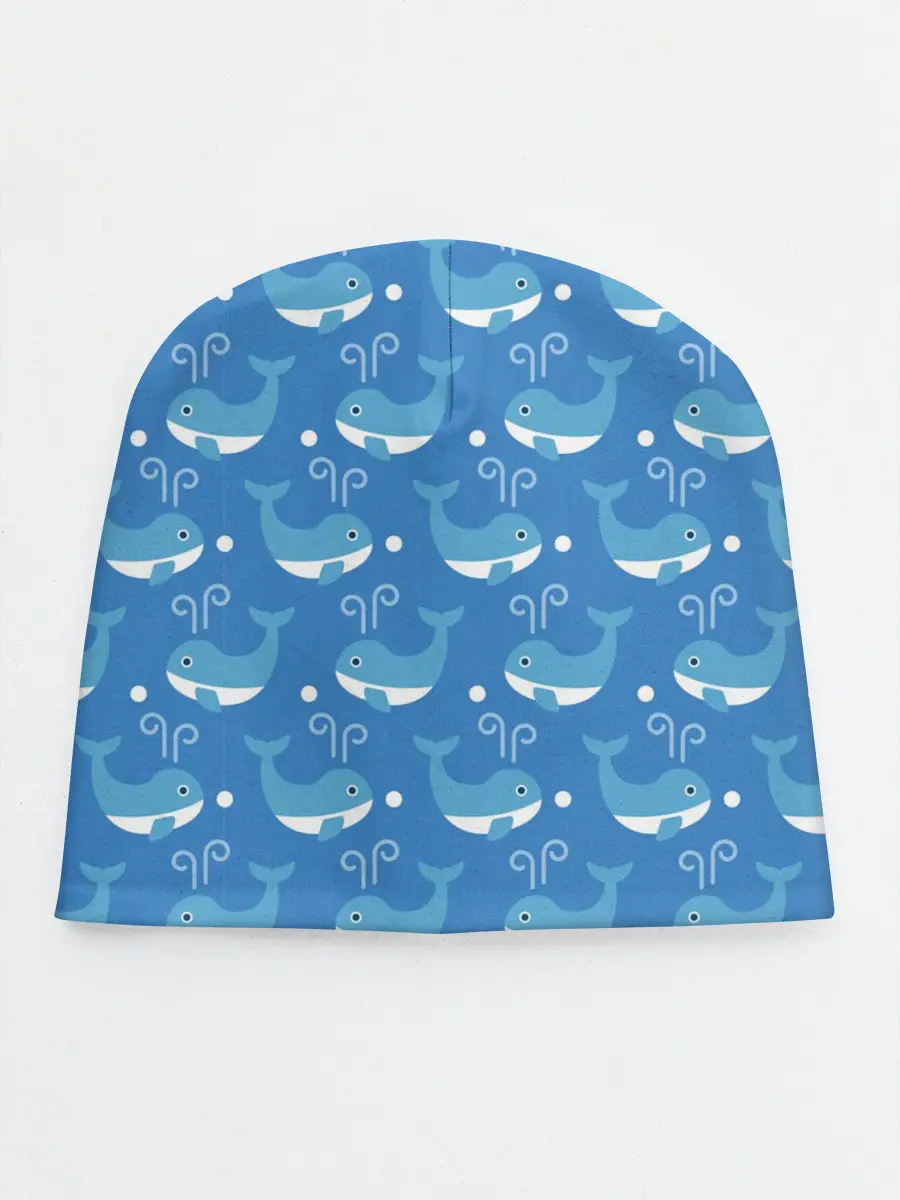 Детская шапка / Киты паттерн