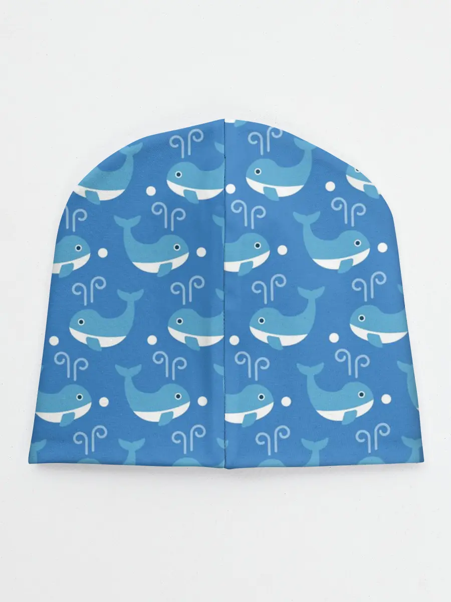 Детская шапка / Киты паттерн