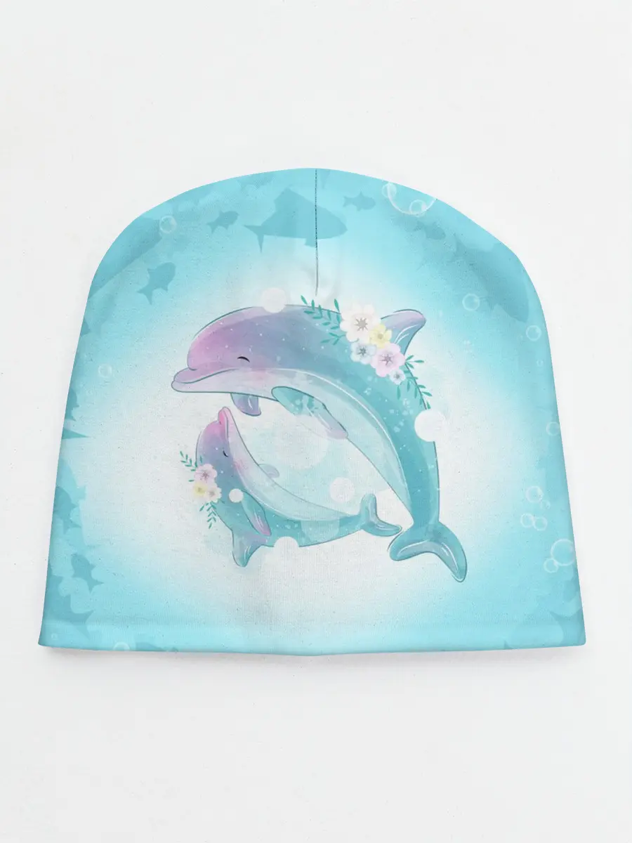 Детская шапка / Два дельфина