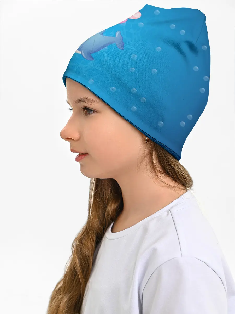 Детская шапка / Дельфин с воздушными шариками