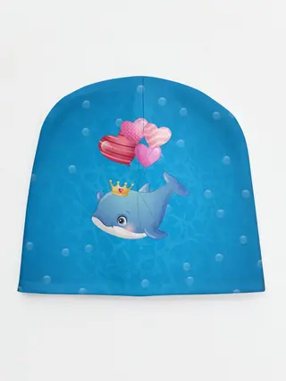 Детская шапка / Дельфин с воздушными шариками