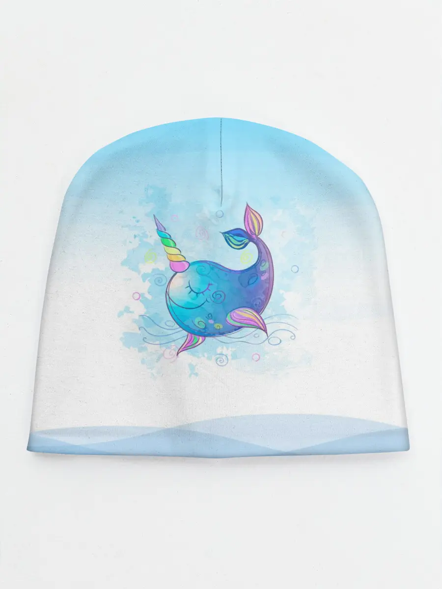 Детская шапка / Дельфин единорог