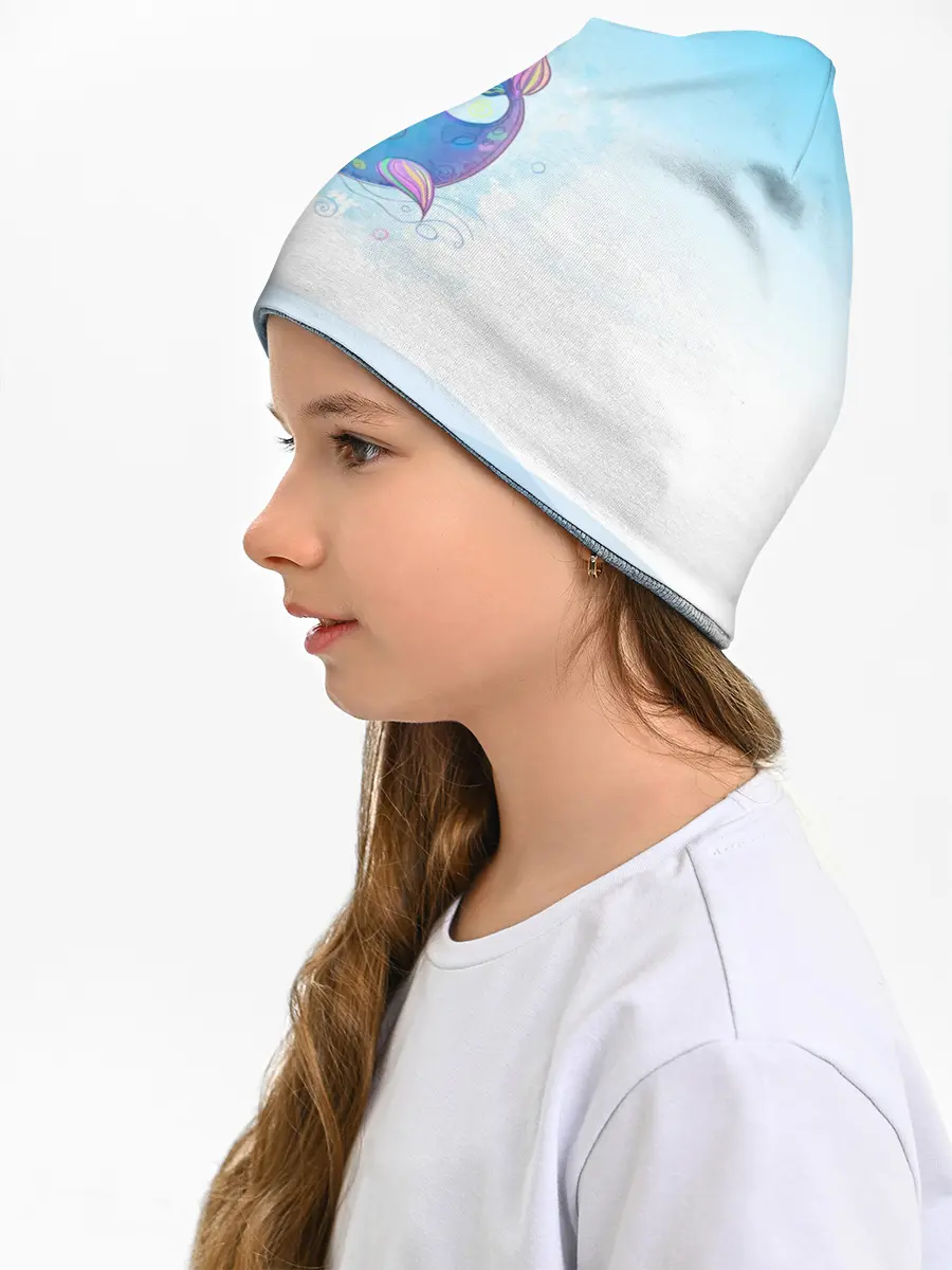 Детская шапка / Дельфин единорог