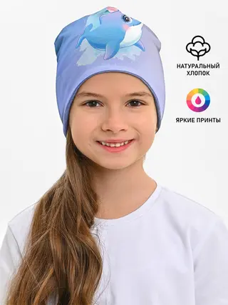 Детская шапка / Дельфинчик