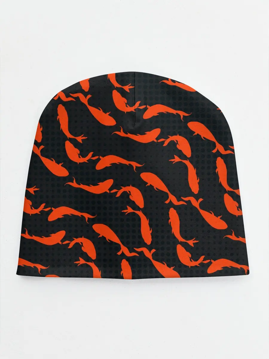 Детская шапка / Красные рыбки