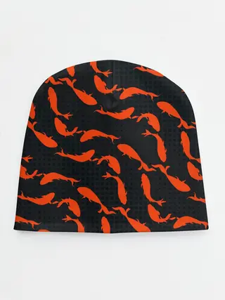 Детская шапка / Красные рыбки