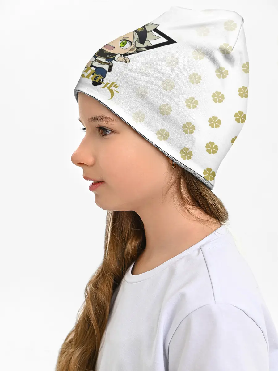 Детская шапка / Маленький Аста Черный Клевер