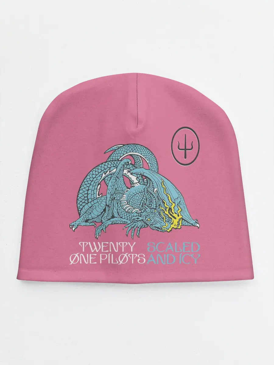 Детская шапка / 21 pilots scaled and icy dragon