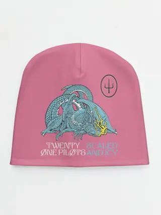 Детская шапка / 21 pilots scaled and icy dragon