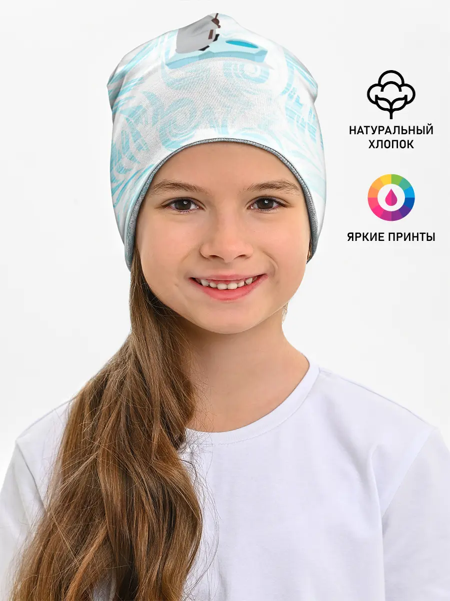 Детская шапка / Пингвин рыбачит