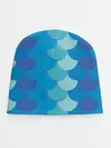 Детская шапка / Синяя чешуя рыбы