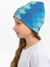 Детская шапка / Синяя чешуя рыбы