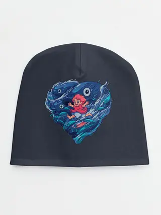 Детская шапка / Ocean heart. Totoro