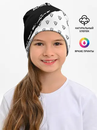 Детская шапка / Черные быки | Чёрный клевер
