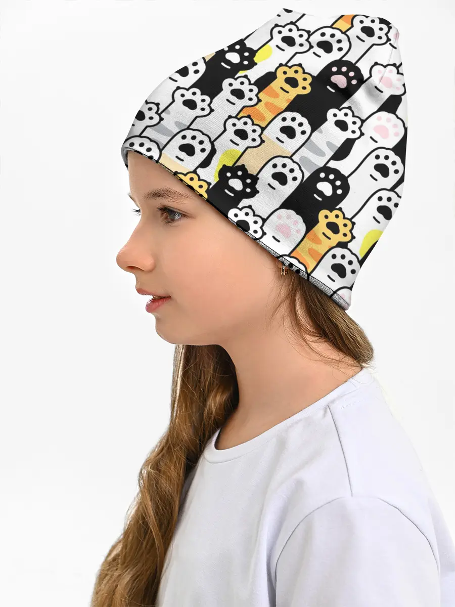 Детская шапка / КОШАЧИЬ ЛАПЫ