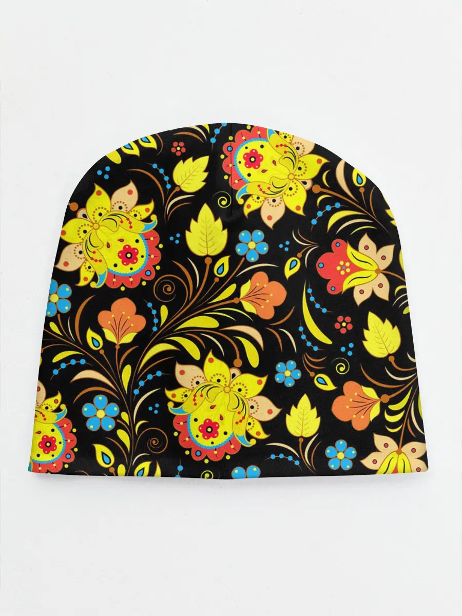 Детская шапка / РОСПИСЬ УЗОР ХОХЛОМА