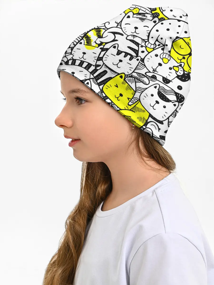 Детская шапка / Котики