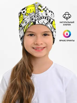 Детская шапка / Котики