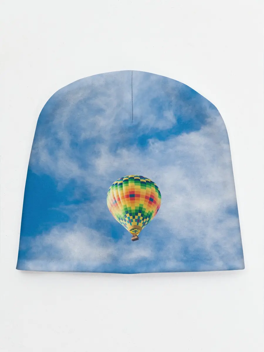 Детская шапка / Воздушный шар в небе