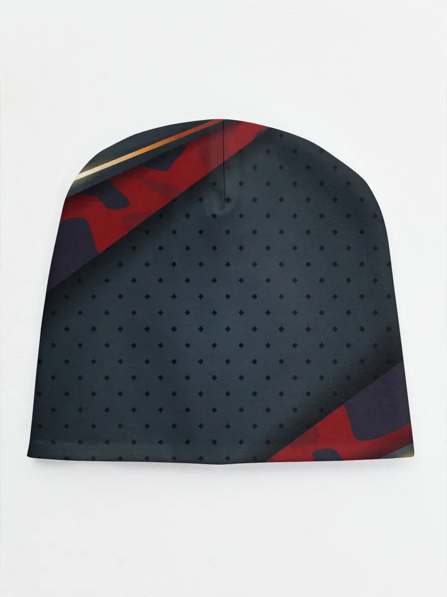 Детская шапка / 3D Dark red & black