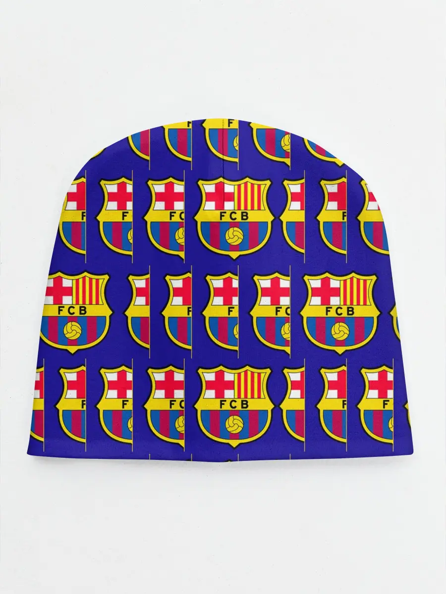 Детская шапка / ФК БАРСЕЛОНА / PATTERN / УЗОР