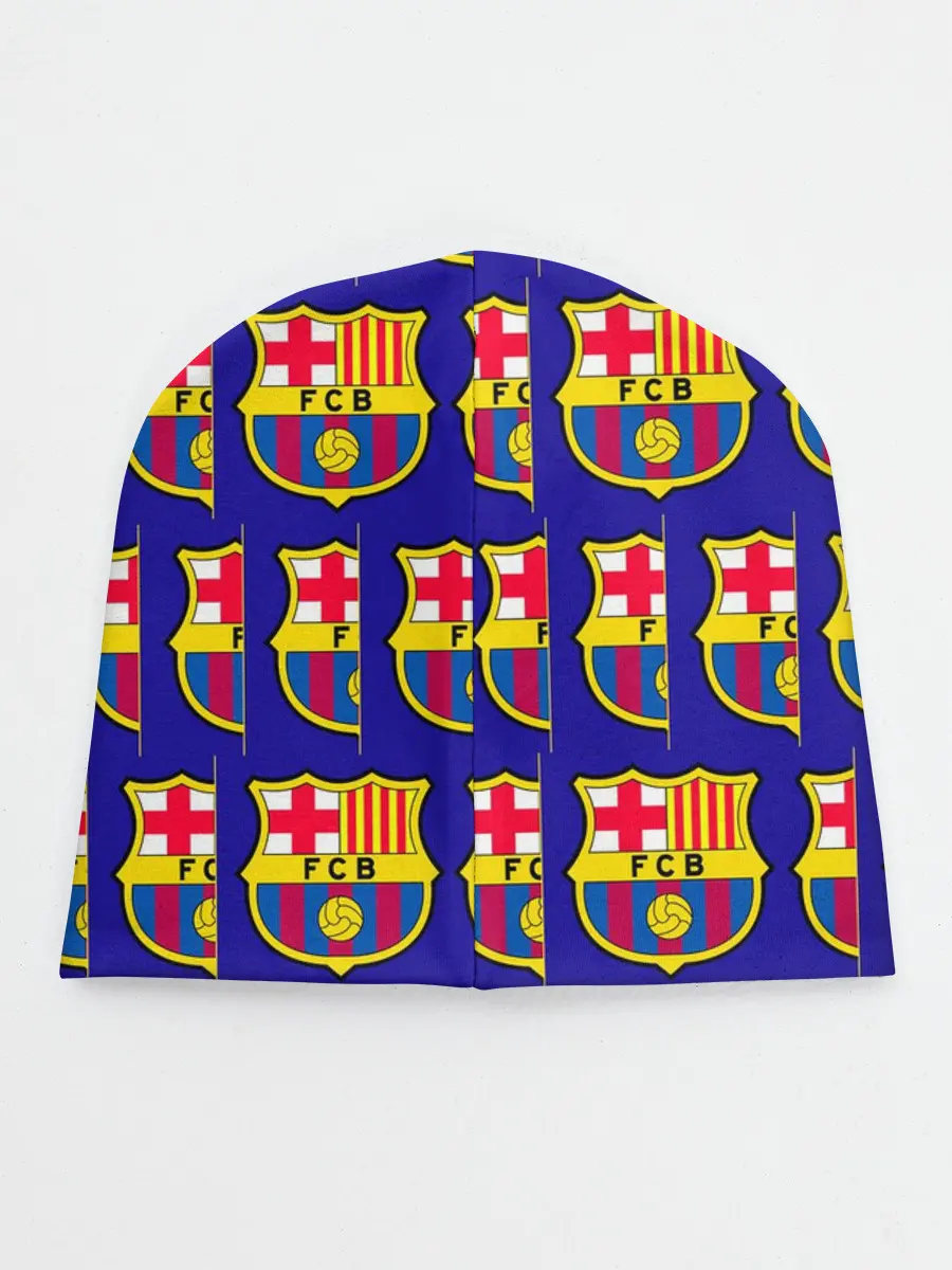 Детская шапка / ФК БАРСЕЛОНА / PATTERN / УЗОР