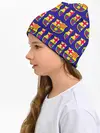 Детская шапка / ФК БАРСЕЛОНА / PATTERN / УЗОР
