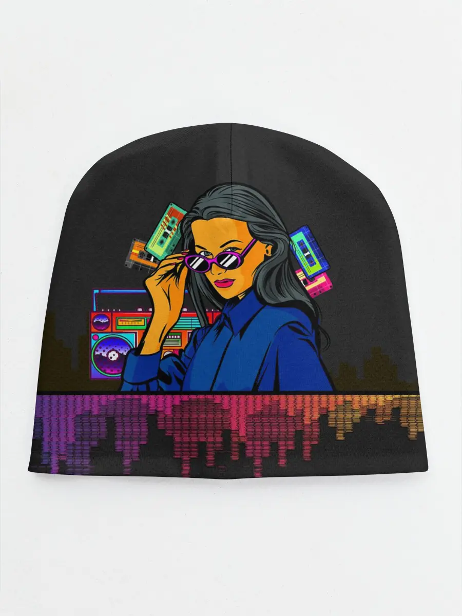 Детская шапка / Ретро стиль. Девушка.