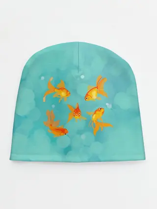 Детская шапка / Золотые рыбки