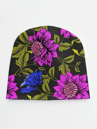 Детская шапка / Цветочный Паттерн