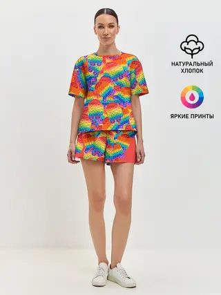 Женская пижама с шортами / Pop it Among Us