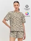 Женская пижама с шортами / Черепа