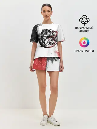 Женская пижама с шортами / Ryu vs Akuma