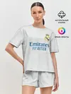 Женская пижама с шортами / Реал Мадрид форма 2021/2022
