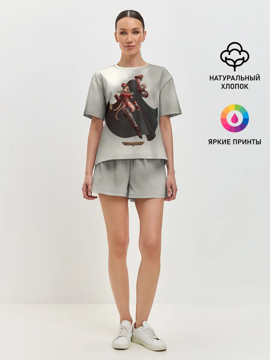 Женская пижама с шортами / Team Bison