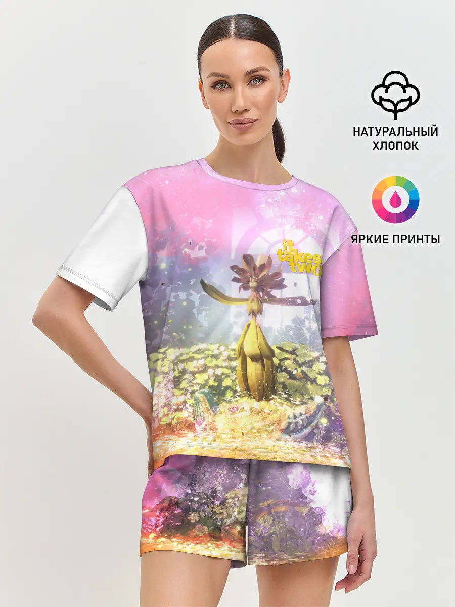 Женская пижама с шортами / It takes two | Радость
