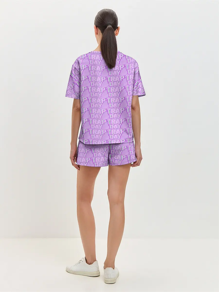 Женская пижама с шортами / Трехмерный Trap Day