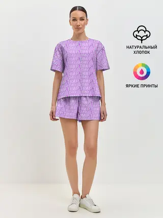 Женская пижама с шортами / Трехмерный Trap Day