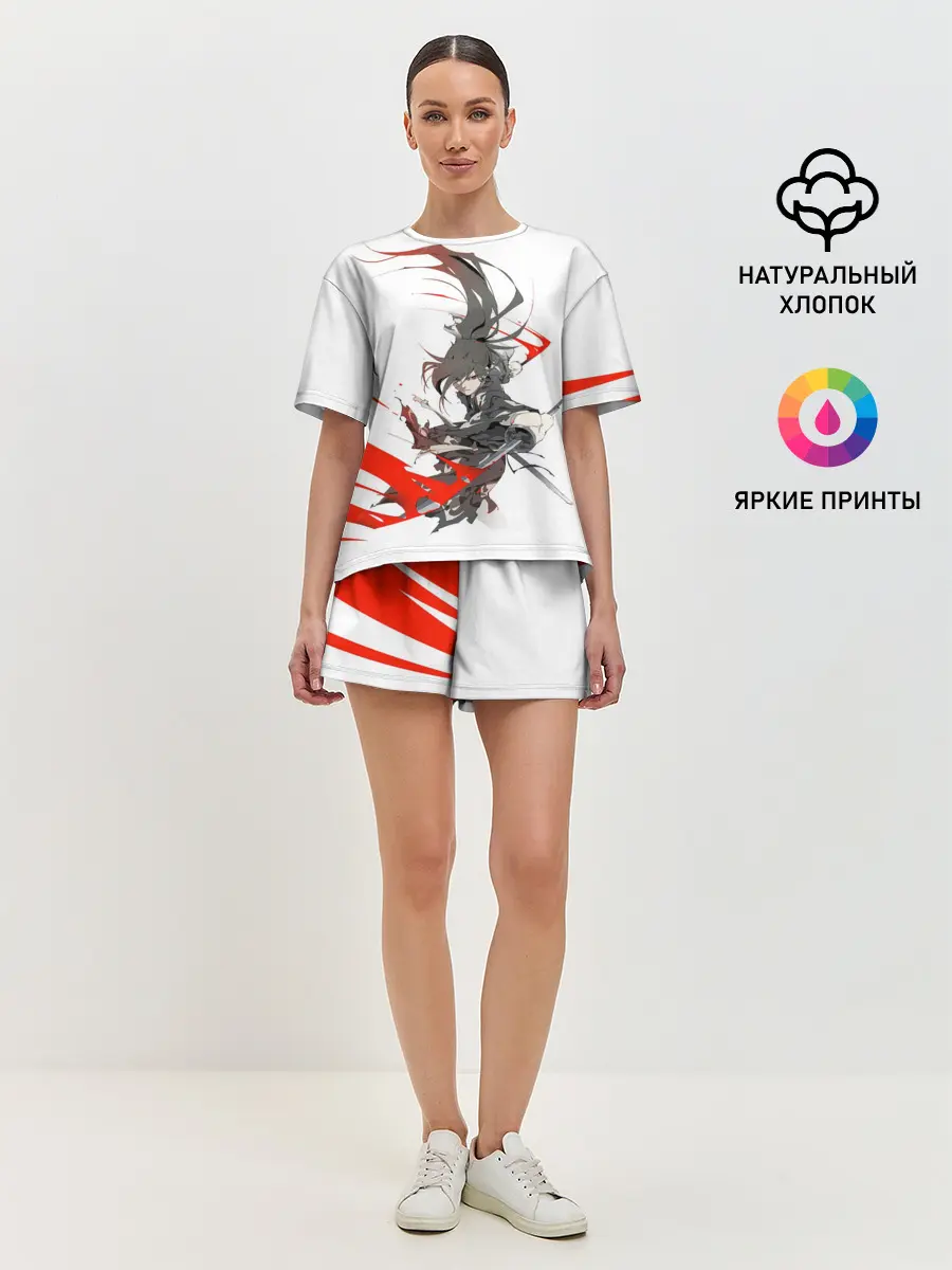 Женская пижама с шортами / ХЯККИМАРУ И ДЕМОНЫ | ДОРОРО