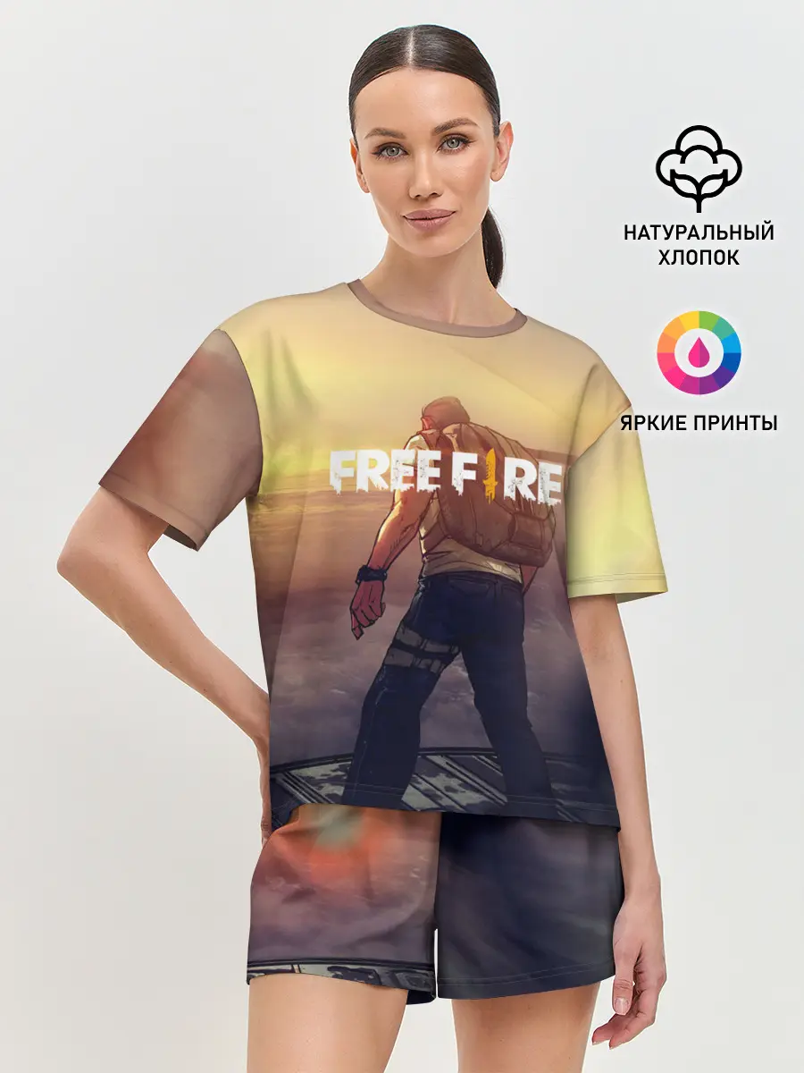 Женская пижама с шортами / FREEFIRE | БЕЙСЕР
