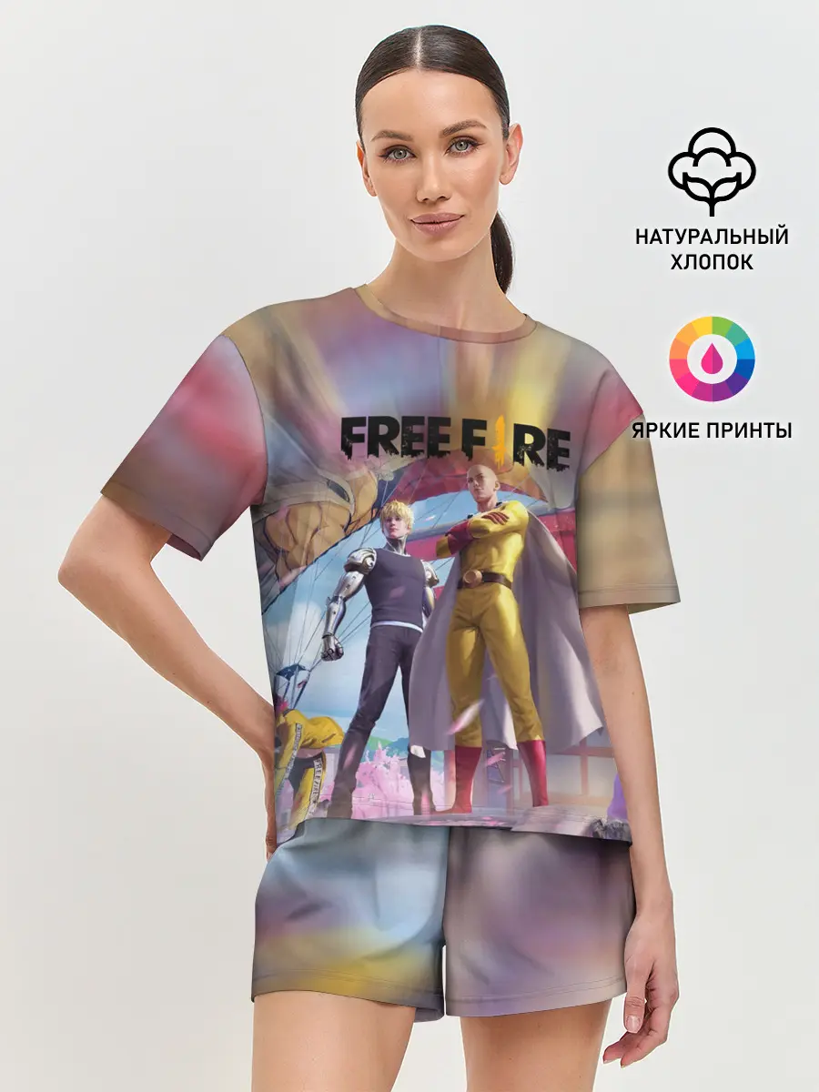 Женская пижама с шортами / FREEFIRE | САЙТАМА