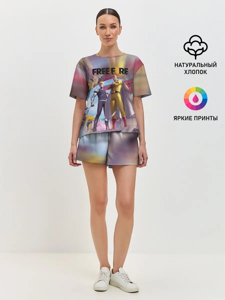 Женская пижама с шортами / FREEFIRE | САЙТАМА
