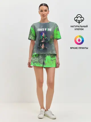 Женская пижама с шортами / Фри Фаер | Garena Free Fire