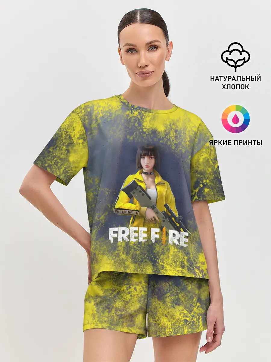 Женская пижама с шортами / GARENA FREEFIRE | БАТЛГРАУНД